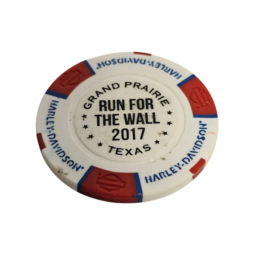Harley-Davidson Longhorn Poker Chip Grand Prairie Run For The Wall‎ 2017